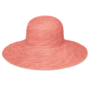 The Hat Shop Ladies Wallaroo 'Scrunchie' Sun Hat UPF50+ Coral