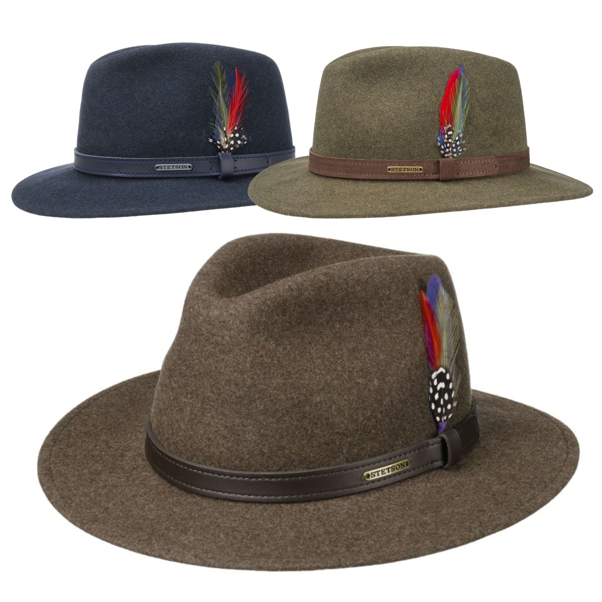 The Hat Shop Stetson Powell Traveller Wool Fedora