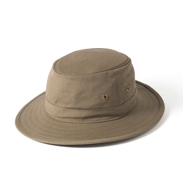 The Hat Shop Failsworth 100% Cotton Packable Traveller Hat Khaki