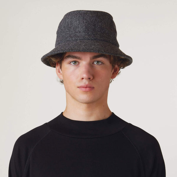 The Hat Shop Tilley Wool Warmth Bucket Hat Charcoal