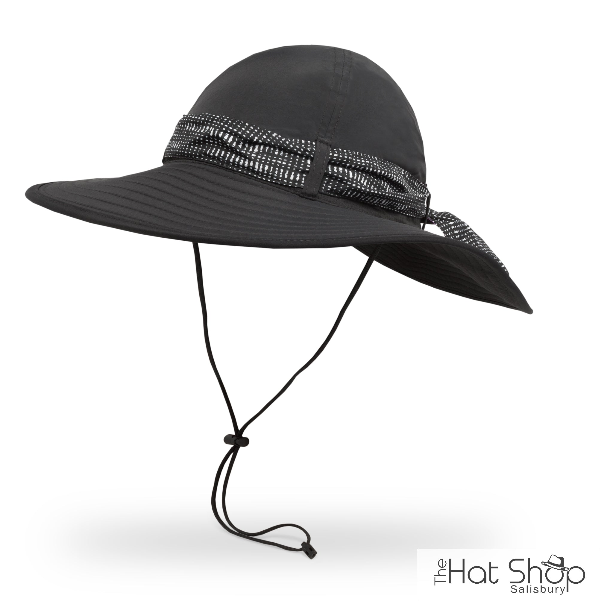 The Hat Shop Sunday Afternoons Waterside Sun Hat Black